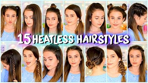 15 Heatless Hairstyles Easy And Quick Lovevie Youtube