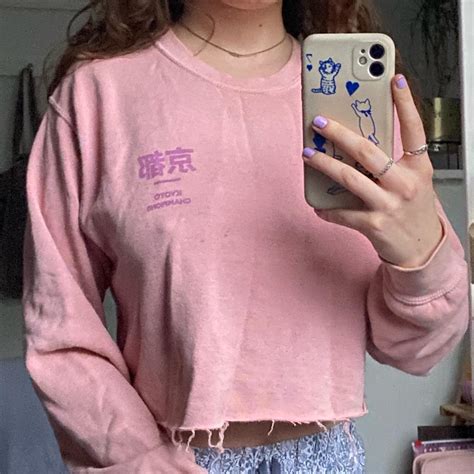 Do Not Buy At Uni Urban Outfitters Pink Cropped Depop
