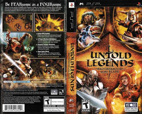 Untold Legends: Brotherhood of the Blade [ULUS-10003] PSP Cover Art