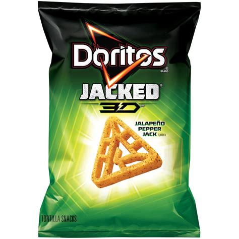 Doritos Jacked Tortilla Chips 3d Jalapeno Pepperjack Flavored 3 18