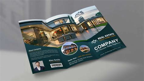 Modern Real Estate Tri Fold Brochure Design Template Free Psd