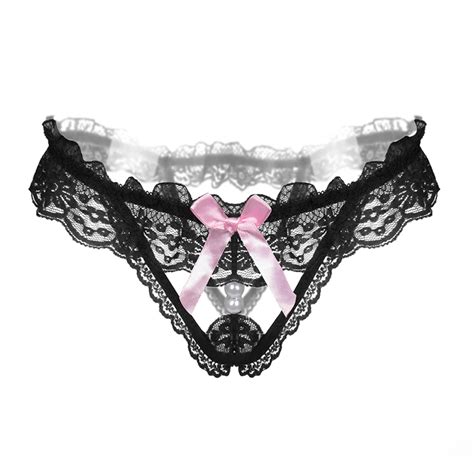 Aiiou Sexy Panties Women Bikini Thongs G String Lace Underwear Lingerie Bowknot Knickers Floral