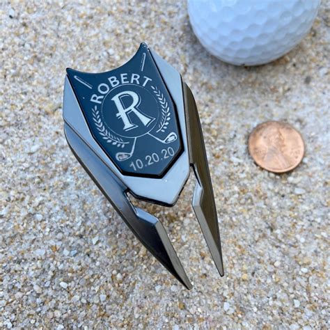 Golf Ball Marker Divot Tool Personalized Custom Engraved Etsy