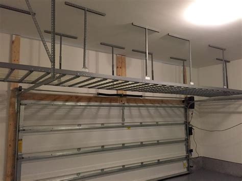 Shelf hangers overhead ceiling mount storage unit. Tampa Overhead Garage Storage Ideas | Square 1 Garage ...