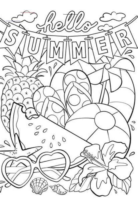 Ausmalbilder F Erwachsene Sommer - tiffanylovesbooks.com