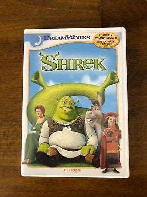 Shrek dvd labels (2001) r1 custom. SHREK (FULL Screen Single Disc Edition), Good DVD, Mike ...
