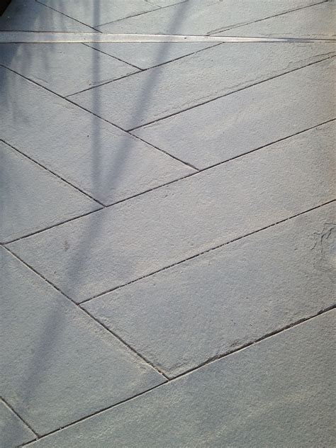 Stamped Concrete Herringbone Pattern At The Getty Center Los Angeles