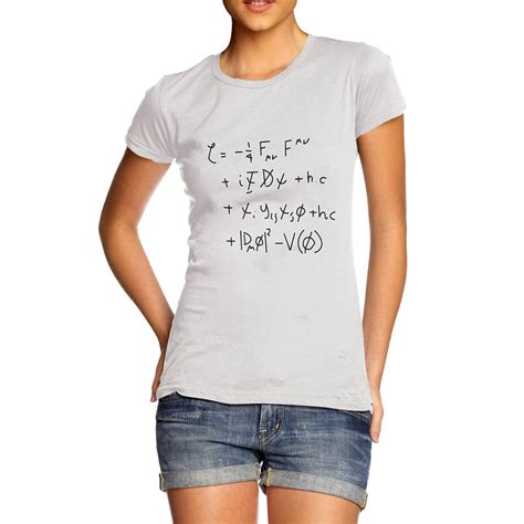 Women S Standard Model Math Equation Funny T Shirt Ebay