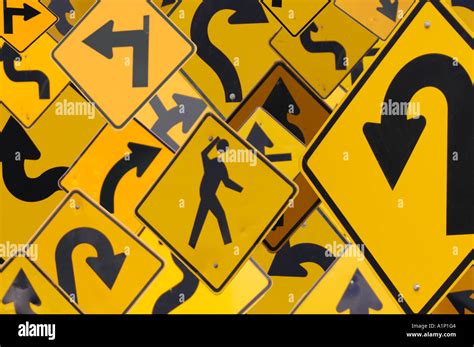 Lost In Direction With Multiple Road Signs Stock Photo Royalty Free