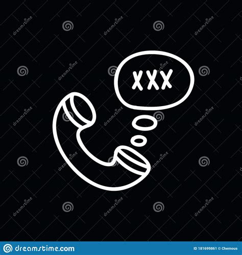 Phone Sex Doodle Icon Vector Illustration Stock Illustration Illustration Of Internet