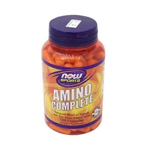 now sports amino complete amino acids dietary supplement veg capsules 120 ct instacart