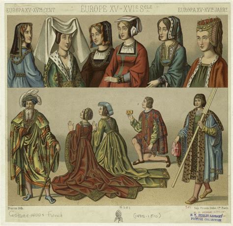 Women And Men France 15th And 16th Centuries Nypl Digital Collections