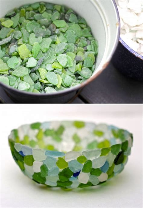 How To Make Sea Glass Bowl Diy And Crafts Sea Glass Beach Glass