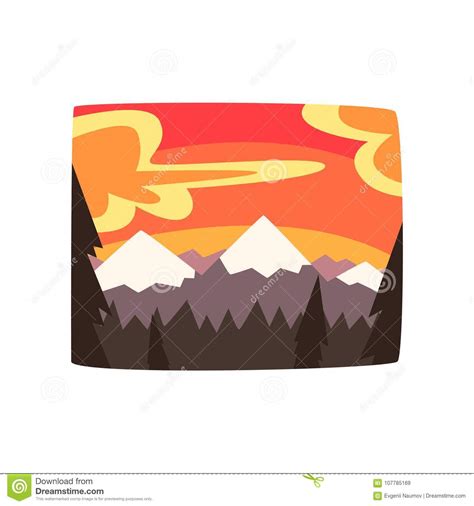 Rocky Mountains At Sunset Beautiful Nature Landscape Background