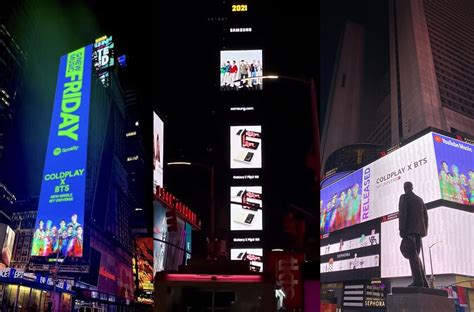 Bts Takes Over New York Citys Times Square With Samsung Galaxy