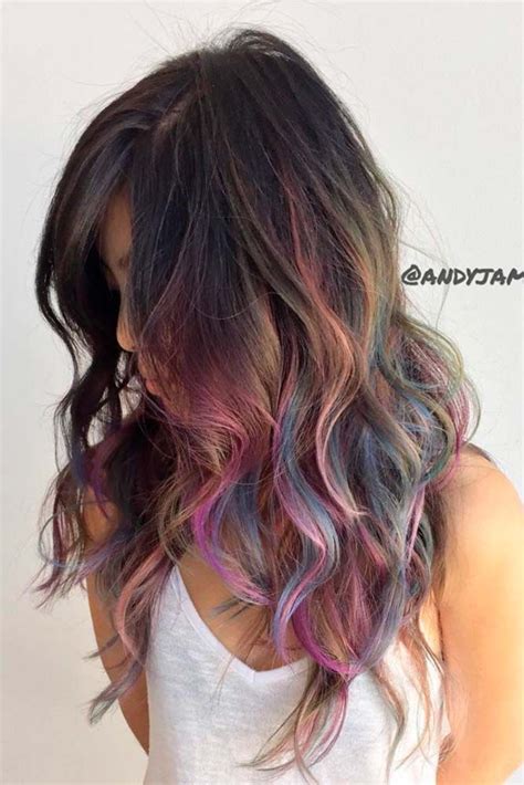50 Fabulous Rainbow Hair Color Ideas Oil Slick