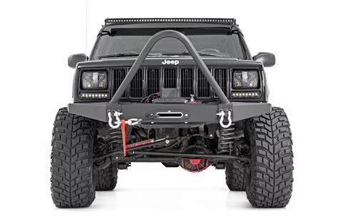 Rough Country 10570 Front Winch Bumper For 84 01 Jeep Cherokee Xj