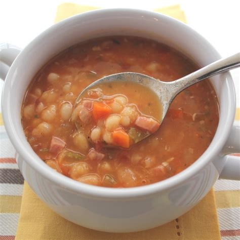 Bring beans to a boil, then lower heat, cover, and simmer for about 90 minutes, stirring and skimming occasionally. Navy Bean Soup | Emerils.com