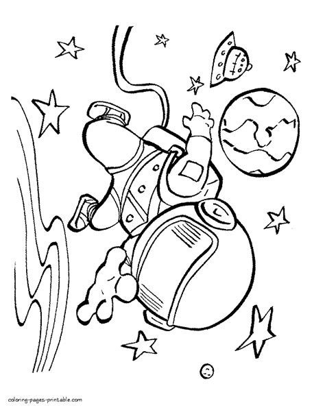 Use these images to quickly print coloring pages. Astronaut Outer Space Coloring Page - Coloring Home