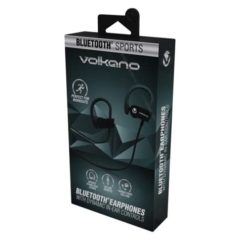 Headphones And Earphones Volkano Race Series Bluetooth Sports Hook Earphones With Microphone