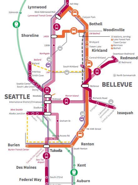 Revised Light Rail Plan For Seattle Quicker Timelines More Stations