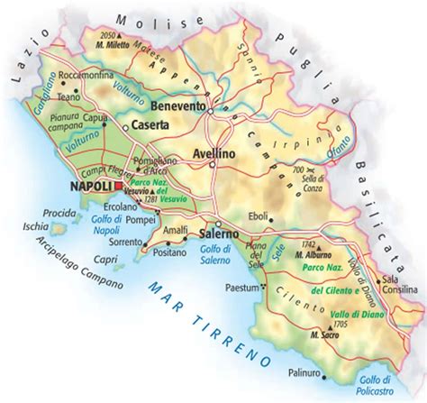 Mappa Della Campania Cartina Interattiva E Download Mappe In Pdf