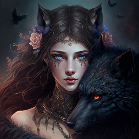 Wolf Princess 1 Digital Art By Fantasy Flair Fine Art America