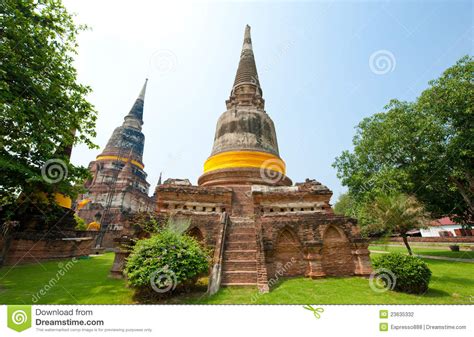 Chaimongkol temple was built in 1937 on land donated by liang khakhay with provost vibul sangkhakan. Wat Yai Chai Mongkol- Thailand Stock Photo - Image of ...