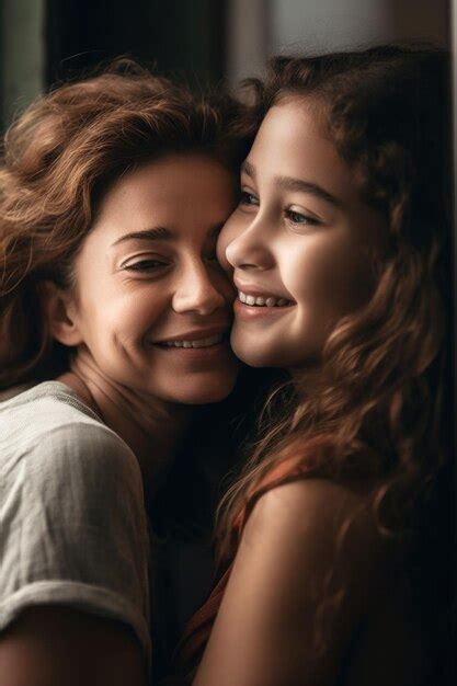 Premium Ai Image Shot Of A Mother And Daughter Hugging