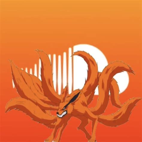 9 Tails Soundcloud App Icon App Icon Soundcloud App Anime Orange