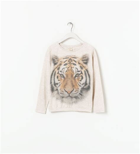 Tijgershirt Zara Tiger T Shirt Tiger Shirt Shirts