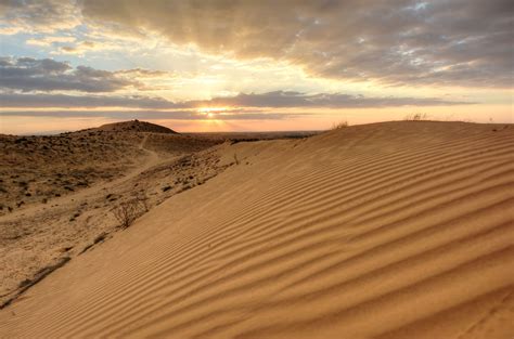 Sunset Negev Desert Israel Puesta De Sol En El Desierto Auto
