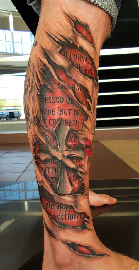 Cross Skin Rip Tattoo By Angelo Rising Dragon Tattoo Fourways Johannesburg Joburgink Gmail