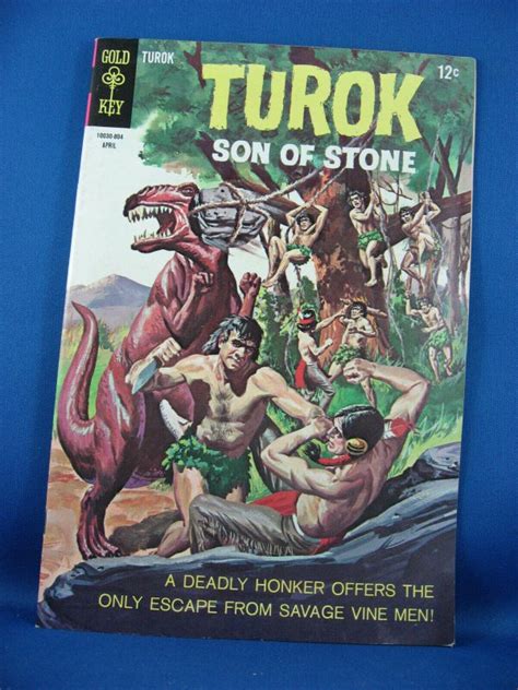 TUROK SON OF STONE Very Fine Gold Key Dinosaur Cover Comic