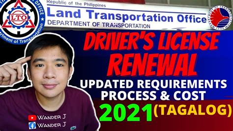 Lto Renewal Of Drivers License 2021 Non Pro And Pro Updated