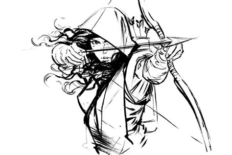 Rogue Archer By Artoftu On Deviantart Pencil Art Drawings Art Drawings