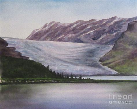 Alaskan Glacier Painting By Sheryn Johnson Fine Art America