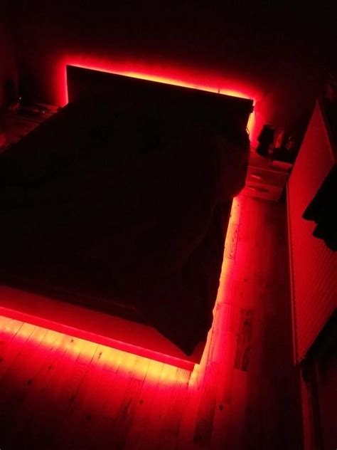 Led Strip Lights With Remote Cosmic Drip Red Lights Bedroom Red