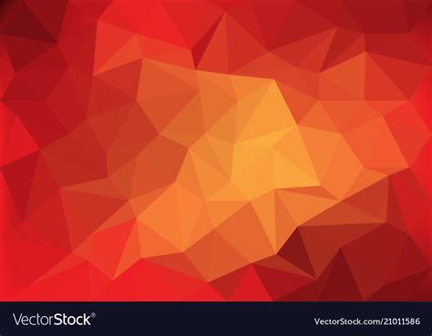 Abstract Red Tone Low Polygon Background Vector Image
