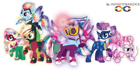 Rainbow Power Crystal Ponies By Infinitewarlock On Deviantart