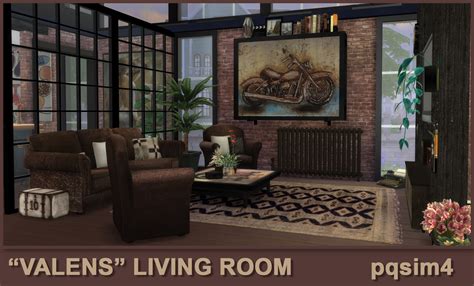 Sims 4 Ccs The Best “valens” Living Room By Pqsim4