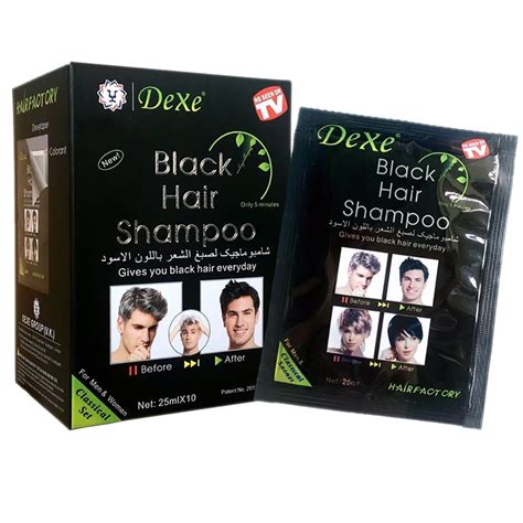 Instant Hair Dye For Men Women Black Hair Shampoo Black Color Simple To Use Last 30 Days