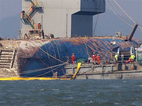 South Korea Tries To Raise Sewol Ferry Nearly 3 Years After Deadly