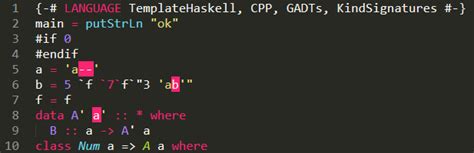 Haskell More Syntax Highlighting Problems Issue Sublimehq Packages GitHub