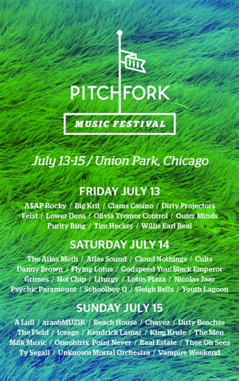 Pitchfork Music Festival 2012 Expanded Lineup Revealed
