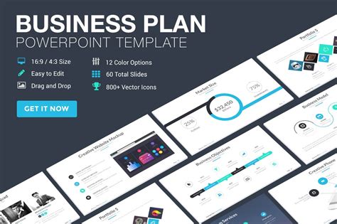 Business Plan Powerpoint Template ~ Powerpoint Templates ~ Creative Market