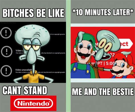 Cant Stand Nintendo 10 Minutes Later Me And The Bestie Know