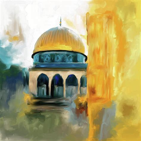 Mosque Painting Painting 691 1 Masjid Al Aqsa By Mawra Tahreem