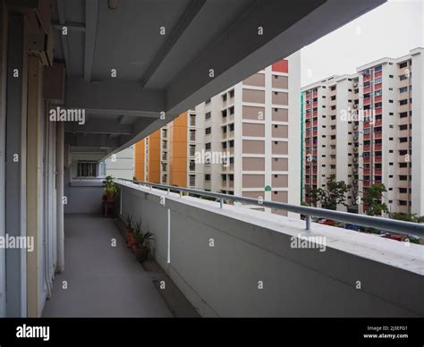 Corridor Of A Hdb Flat In Singapore Stock Photo Alamy
