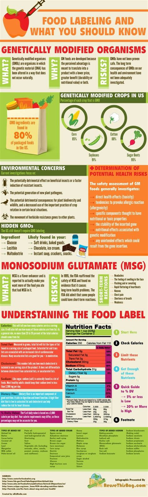 Important Food Labelling Facts Infographics By